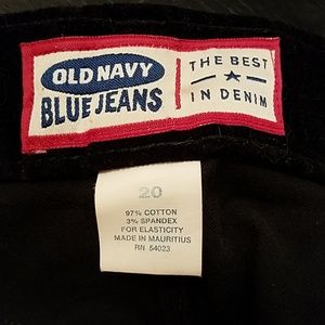 Authentic Old Navy Black Velvet Jeans/Pants